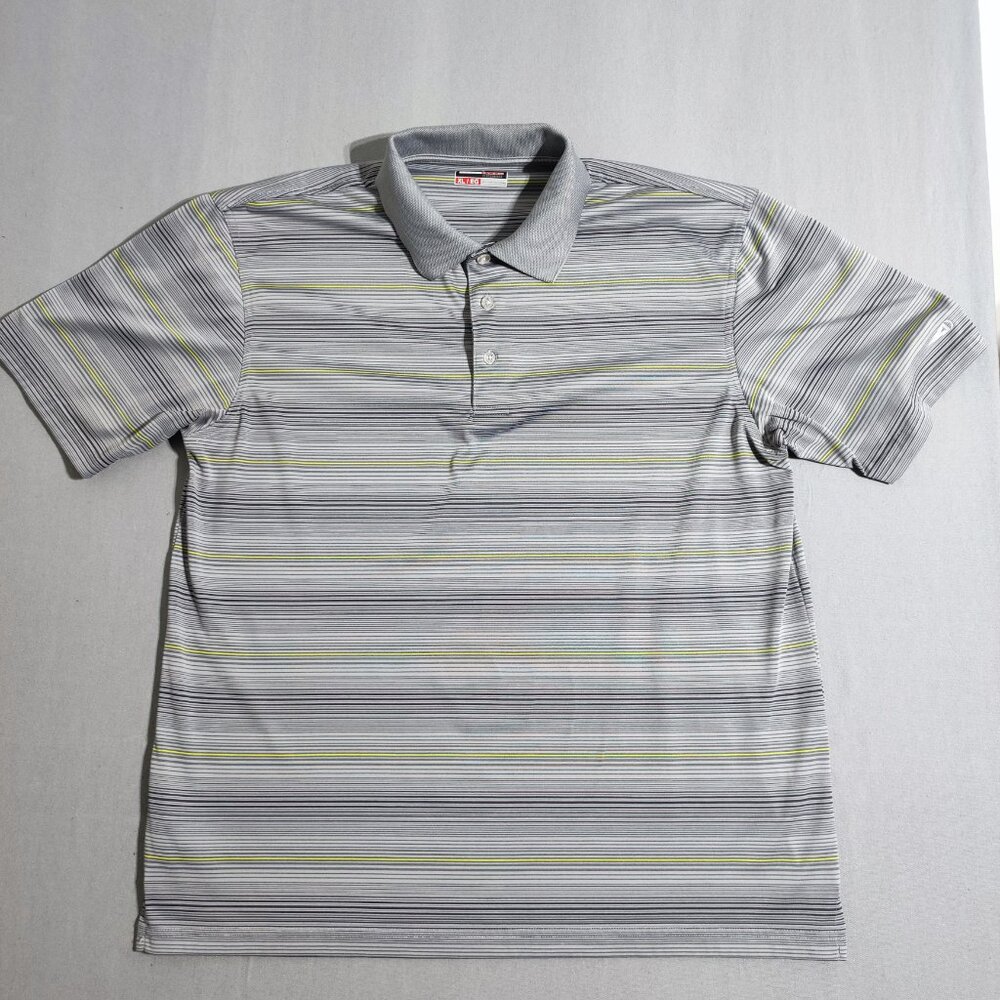 Grand Slam Active wear / Golf polo shirt men's size XL grey with grey and yellow